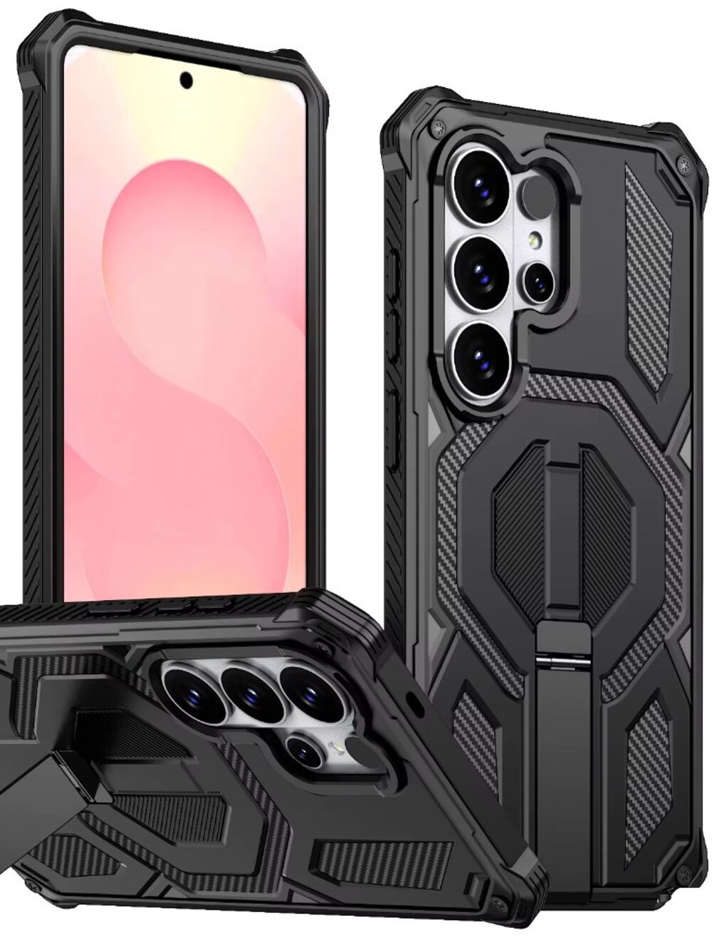 Samsung S26 Ultra Case with Kickstand Heavy Duty Protection, Magnetic
